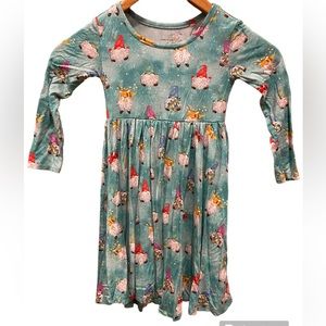 Posh Peanuts kids holiday gnome dress in size 4T